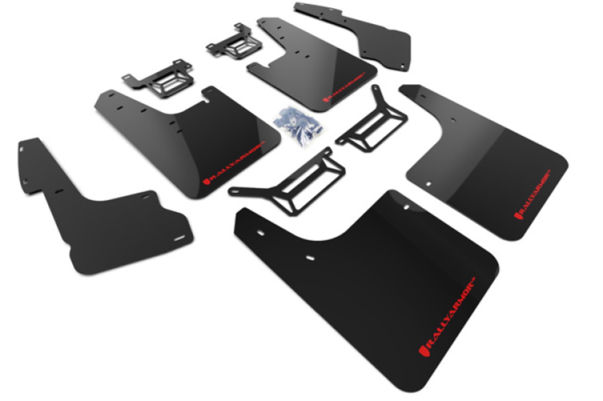 Picture of Rally Armor 12-24 Toyota 4Runner Black UR Mud Flap w/Red Logo
