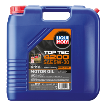 Picture of LIQUI MOLY 20L Top Tec 4200 New Generation Motor Oil SAE 5W30