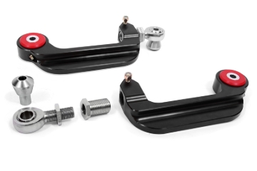 Picture of BMR 15-18 S550 Mustang Billet Aluminum Camber Links Adjustable (Poly/Rod ends) - Black Anodized