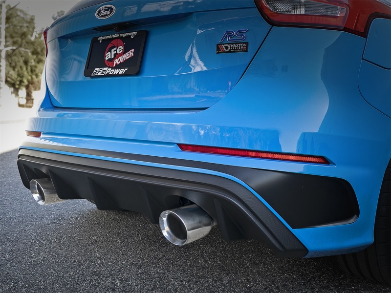 Picture of aFe Takeda 3in 304 SS Axle-Back Exhaust System w/ Polished Tip 16-18 Ford Focus RS 2.3L (t)