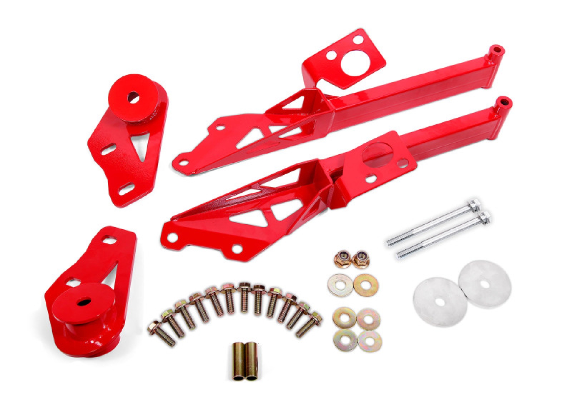 Picture of BMR Suspension 15-18 Ford Mustang S550 IRS Subframe Support Brace (Red)