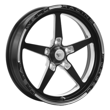 Picture of Weld Alumastar 1-Piece 17x4.5 / 5x4.5 BP / 2.25in. BS Black Wheel - Non-Beadlock