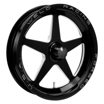 Picture of Weld Alumastar 1-Piece 15x3.5 / Anglia Spindle MT / 1.75in. BS Black Wheel - Non-Beadlock