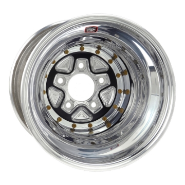 Picture of Weld Alumastar Pro 16x16 / 5x5.5 BP / 5in. BS Black Wheel - Knurled Beadlock