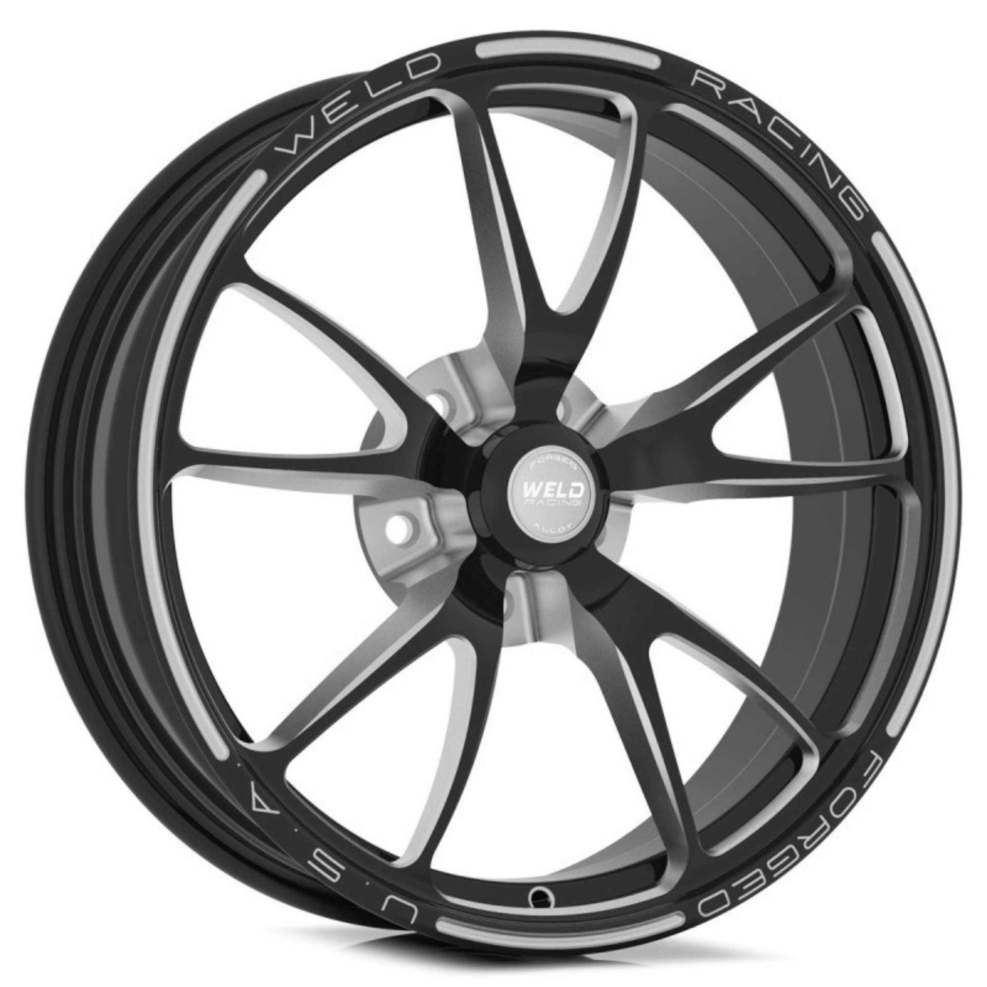 Picture of Weld Full Throttle 1-Piece 17x3.5 / Strange Spindle MT / 1.75in. BS Black Wheel - Non-Beadlock