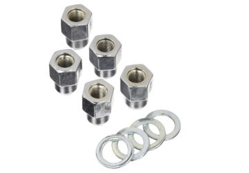 Picture of Weld Closed End Lug Nuts w/Centered Washers 12mm x 1.5 - 5pk.