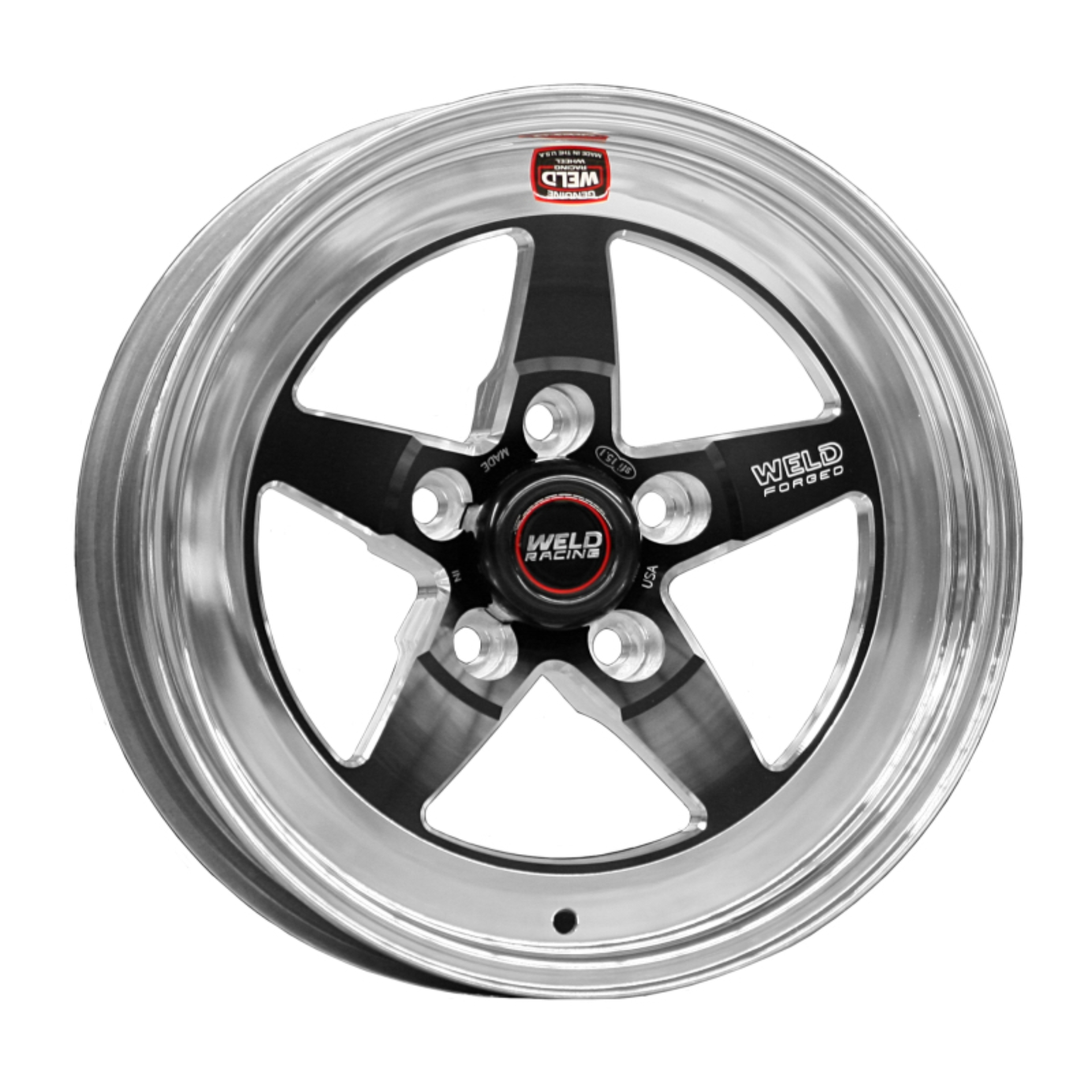 Picture of Weld S71 15x9.33 / 5x4.5 BP / 4.5in. BS Black Wheel (Low Pad) - Non-Beadlock