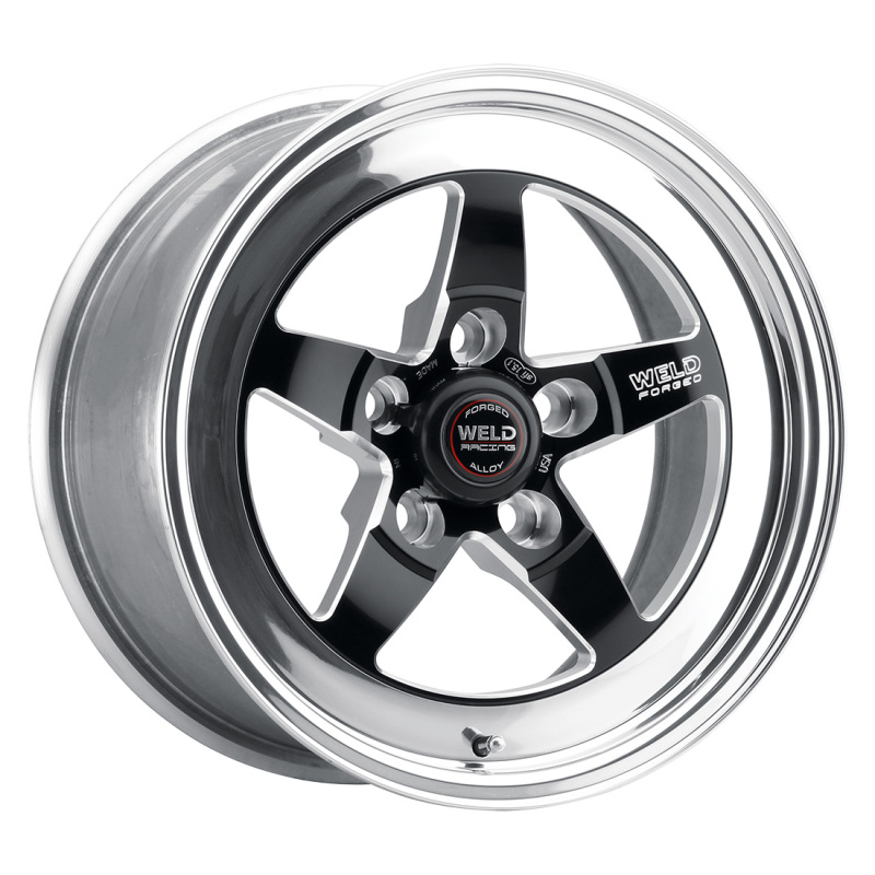 Picture of Weld S71 15x9.33 / 5x4.5 BP / 3.5in. BS Black Wheel (Low Pad) - Non-Beadlock
