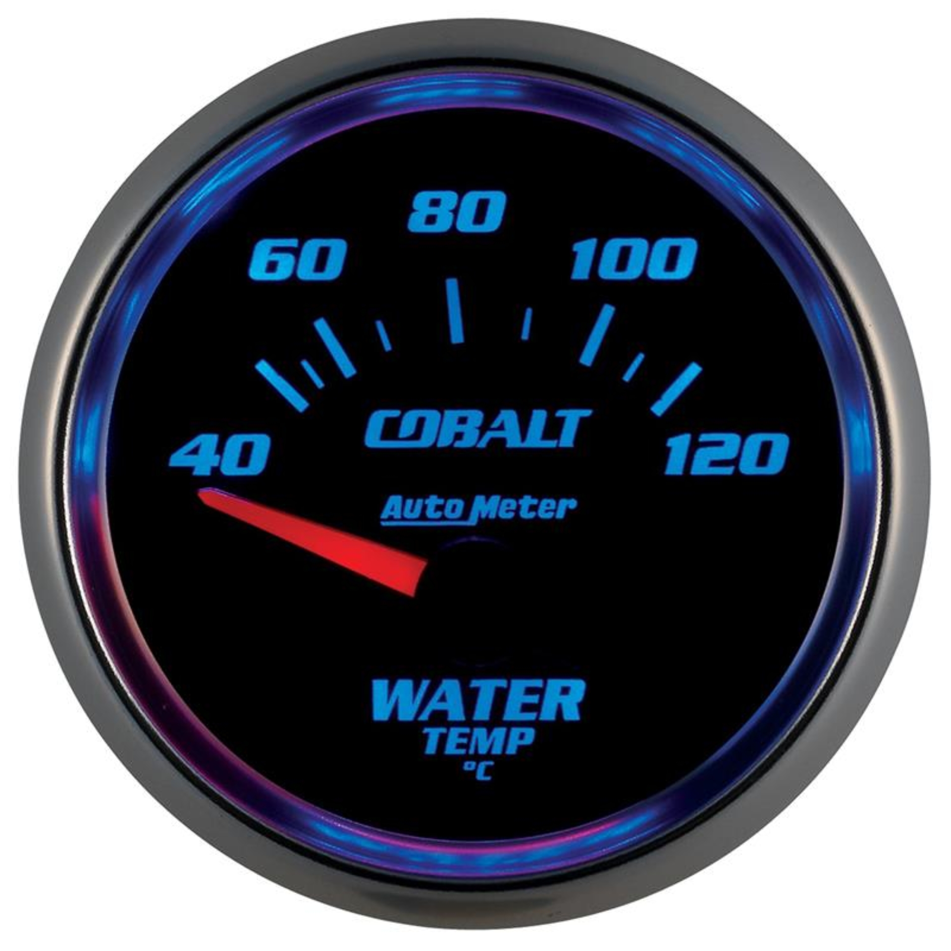 Picture of Autometer Cobalt 52mm Short Sweep Electronic 40-120 Deg C Water Temperature Gauge