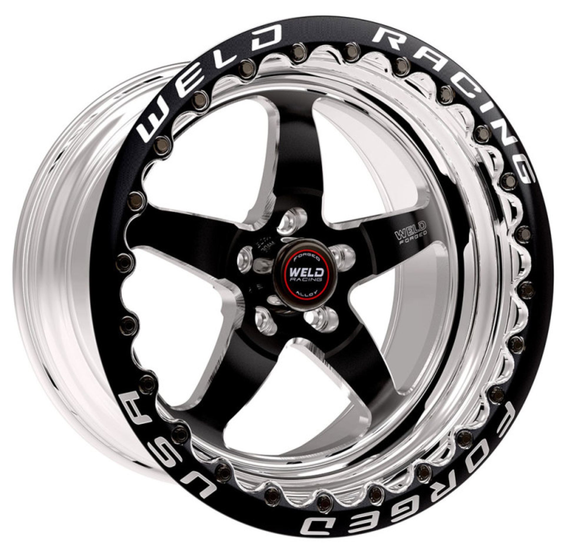 Picture of Weld S71 17x10.5 / 5x4.5 BP / 2.2in. BS Black Wheel (High Pad) - Black Single Beadlock MT