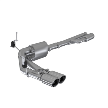 Picture of MBRP 2019+ Chevrolet Silverado 1500 4.5L/5.3L Pre-Axle Dual Side Exit w/ 4in OD Tip - AL