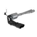 Picture of MBRP 2019+ Chevrolet Silverado 1500 4.5L/5.3L Pre-Axle Dual Side Exit w/ 4in OD Tip- Black Coated