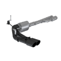 Picture of MBRP 2019+ Chevrolet Silverado 1500 4.5L/5.3L Pre-Axle Dual Side Exit w/ 4in OD Tip- Black Coated