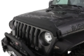 Picture of Bushwacker 18-19 Jeep Wrangler Rubicon/Sport//Unlimited/Sport S Hood Stone Guard- Black