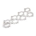 Picture of Stainless Works, 2003-04 Cobra 4.6L wide oval 1-3/4" primary header flanges.