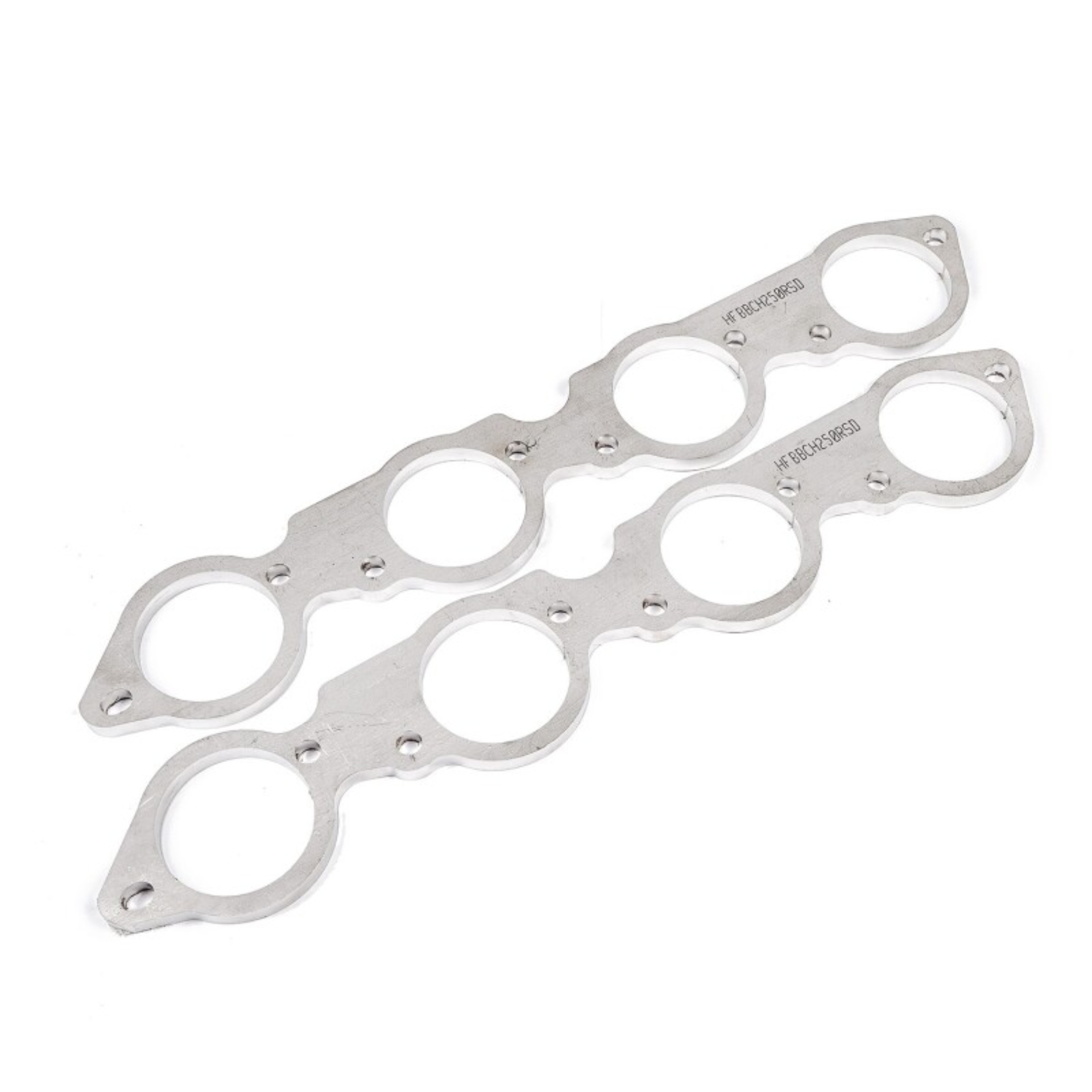 Picture of Stainless Works, Big Block Chevy round port 2-1/2" primary header flanges.
