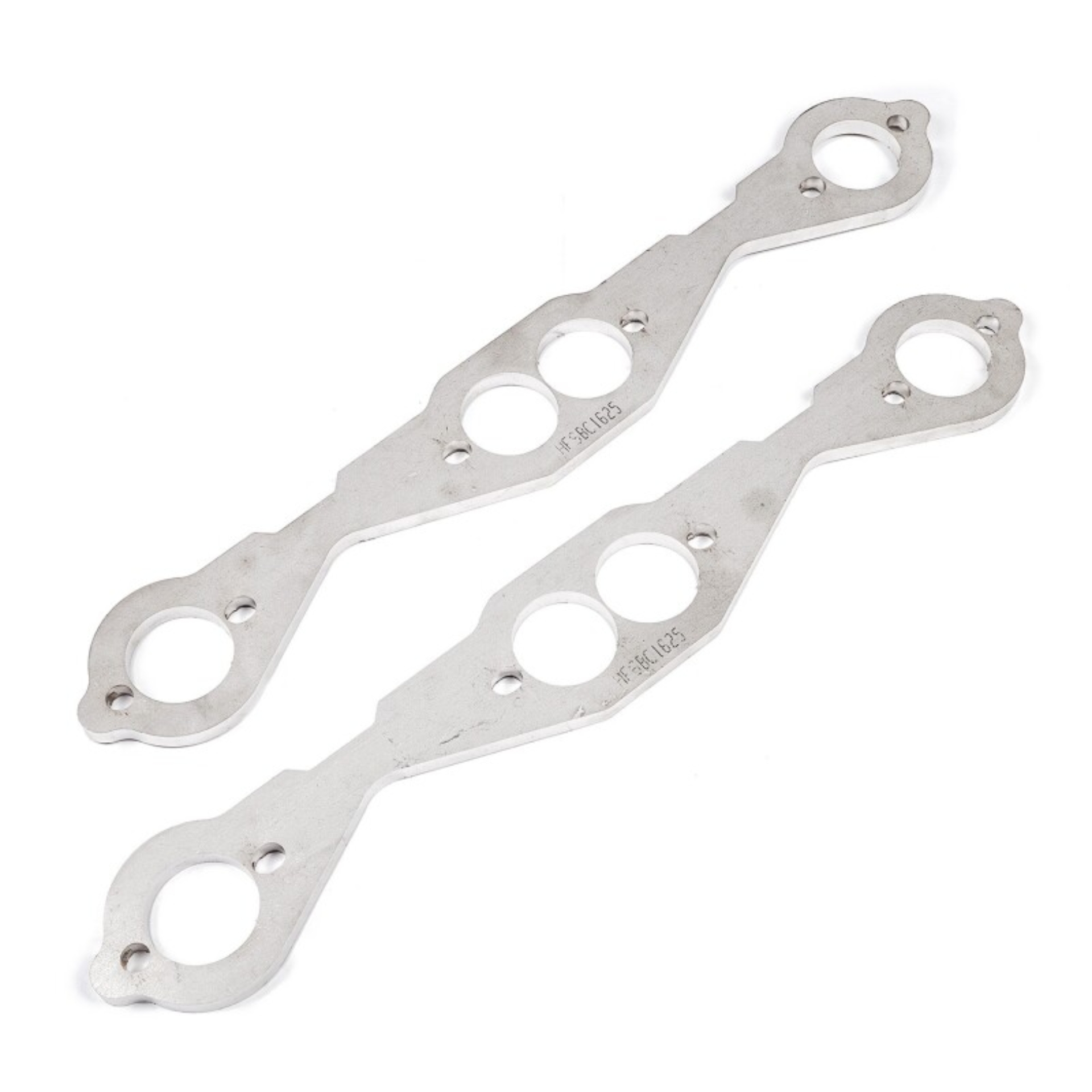 Picture of Stainless Works, Small Block Chevy round port, 1-5/8" primary Header flanges.