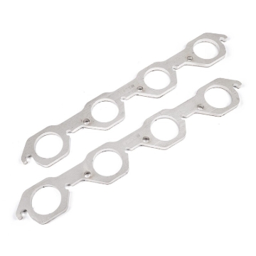 Picture of Stainless Works, SBF "AFR 225 HEAD" round port 1-7/8" primary header flanges.
