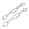 Picture of Stainless Works, Small Block Chevy round port, 1-5/8" primary Header flanges.