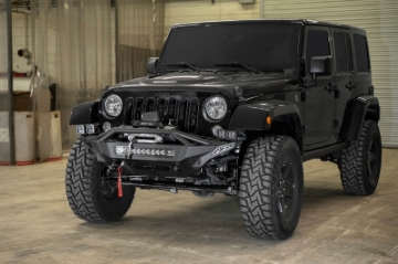 Picture of Addictive Desert Designs 07-18 Jeep Wrangler JK Stealth Fighter Front Bumper w/ Winch Mount