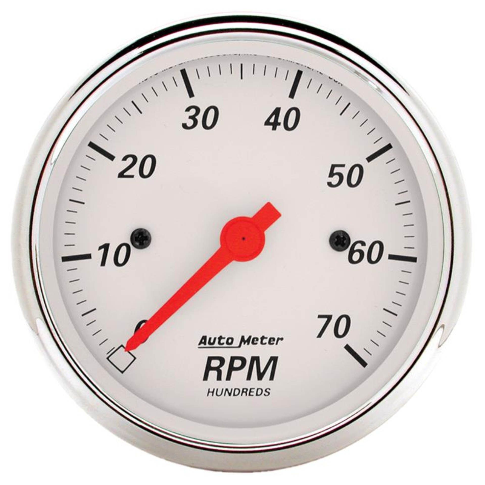 Picture of Autometer Arctic White 3-1/8in 7K RPM In Dash Tachometer Gauge