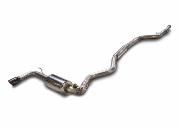Picture of AWE Tuning BMW F30 320i Touring Exhaust w/Performance Mid Pipe - Chrome Silver Tip (90mm)
