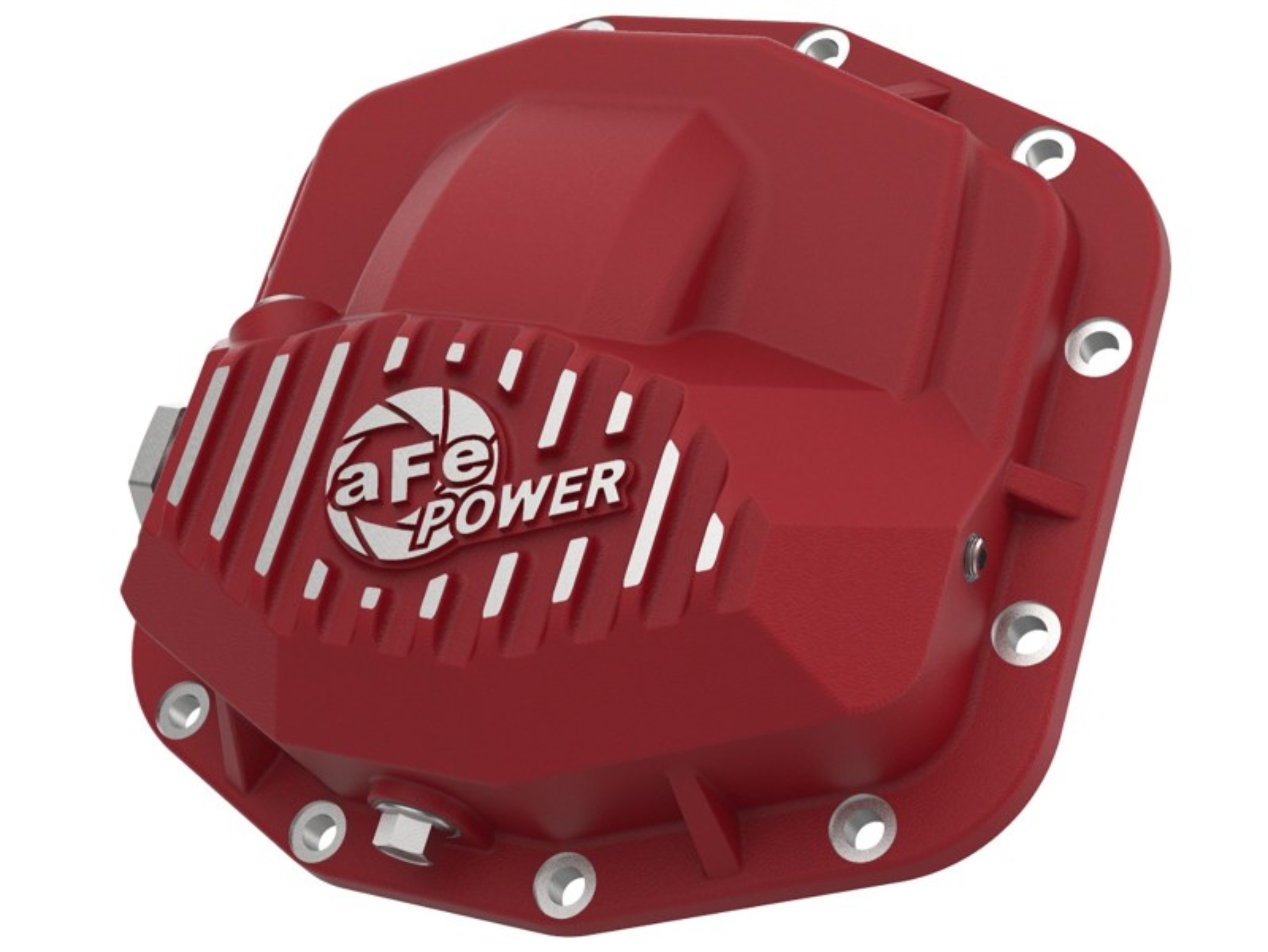 Picture of aFe Power Pro Series Front Differential Cover Red w/Machined Fins 18-19 Jeep JL (Dana M210)
