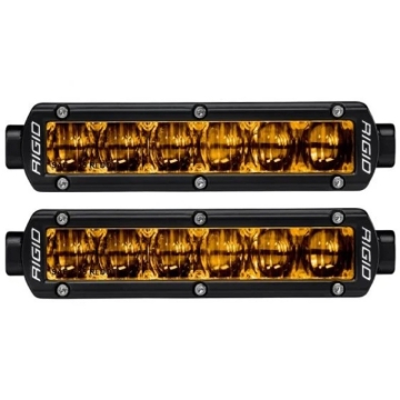 Picture of Rigid Industries 6in SR-Series Pro Dot / SAE Fog Lights (Pair) - Selective Yellow