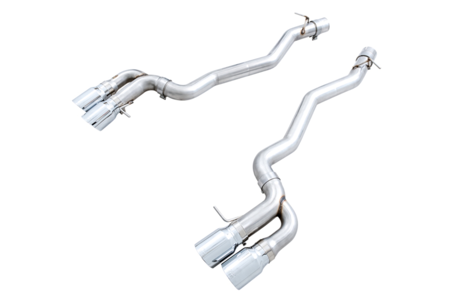 Picture of AWE Tuning 18-19 BMW M5 (F90) 4.4T AWD Axle-Back Exhaust - Track Edition (Chrome Silver Tips)