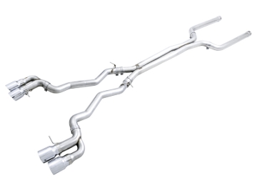 Picture of AWE Tuning 18-19 BMW M5 (F90) 4.4T AWD Cat-Back Exhaust - Track Edition (Chrome Silver Tips)