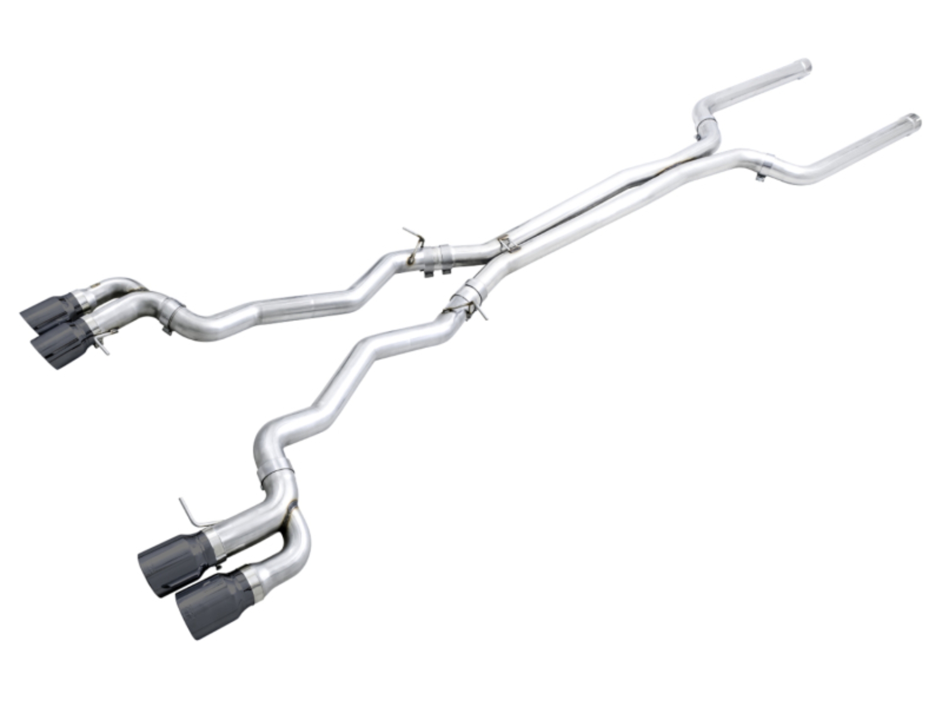 Picture of AWE Tuning 18-19 BMW M5 (F90) 4.4T AWD Cat-Back Exhaust - Track Edition (Diamond Black Tips)