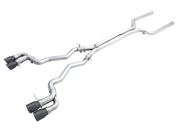 Picture of AWE Tuning 18-19 BMW M5 (F90) 4.4T AWD Cat-Back Exhaust - Track Edition (Diamond Black Tips)