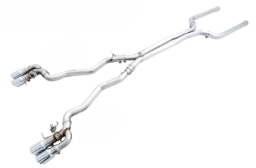 Picture of AWE Tuning 18-19 BMW M5 (F90) 4.4T AWD SwitchPath Cat-Back Exhaust - Chrome Silver Tips