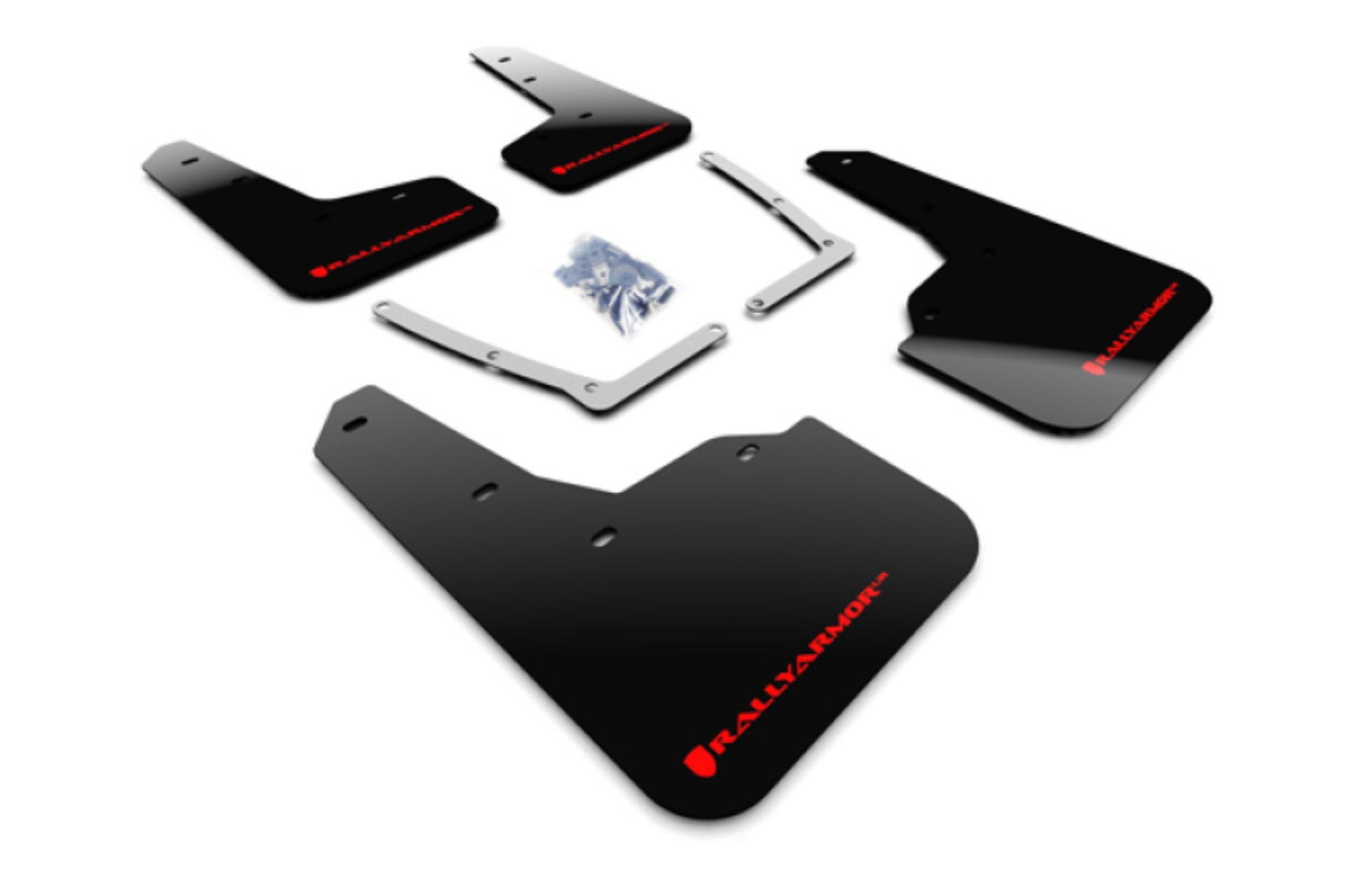 Picture of Rally Armor 16-21 Honda Civic Si Black UR Mud Flap w/Red Logo