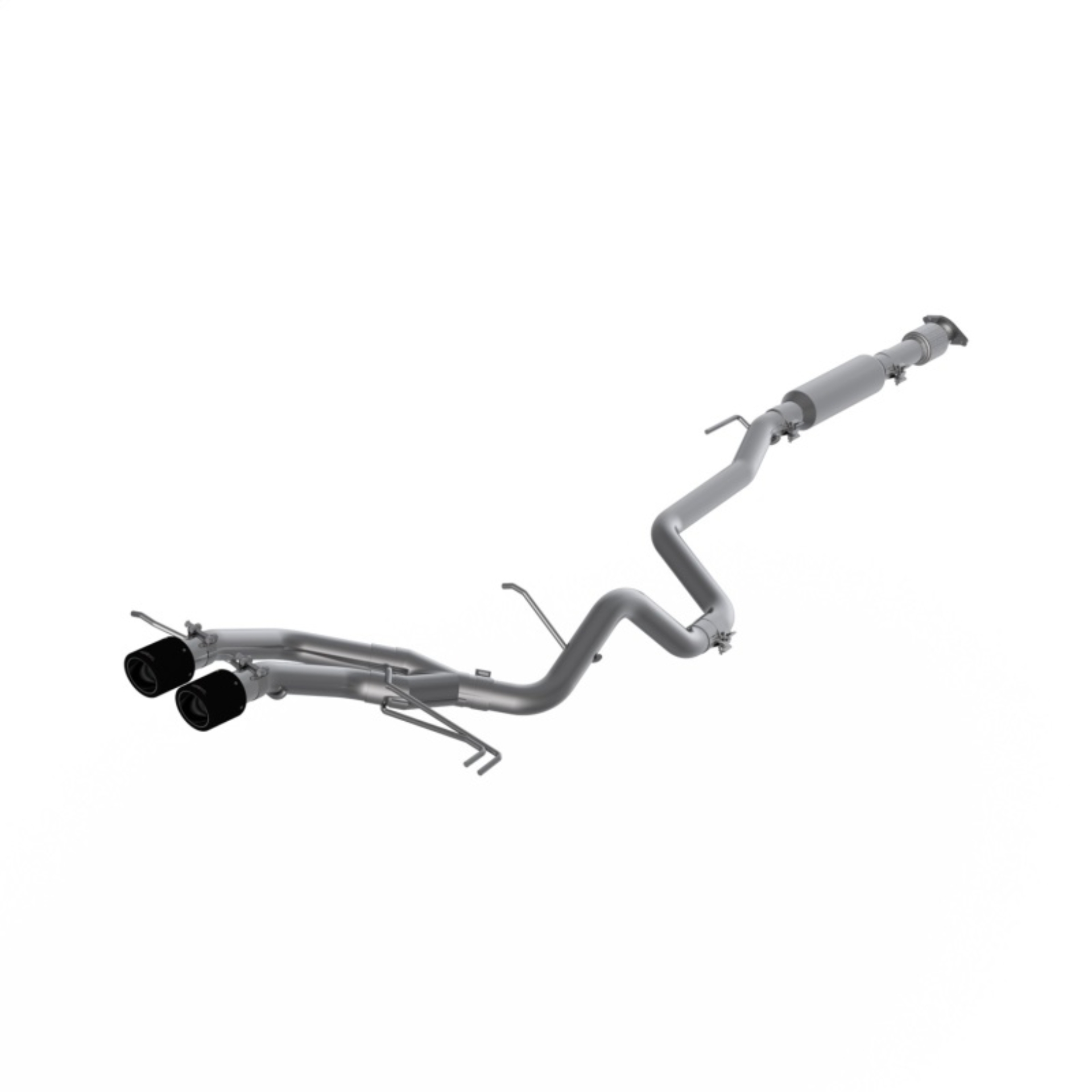 Picture of MBRP 13-18 Hyundai Veloster Turbo Dual Exit T409 2 1/2in Cat Back w/ Carbon Fiber Tips