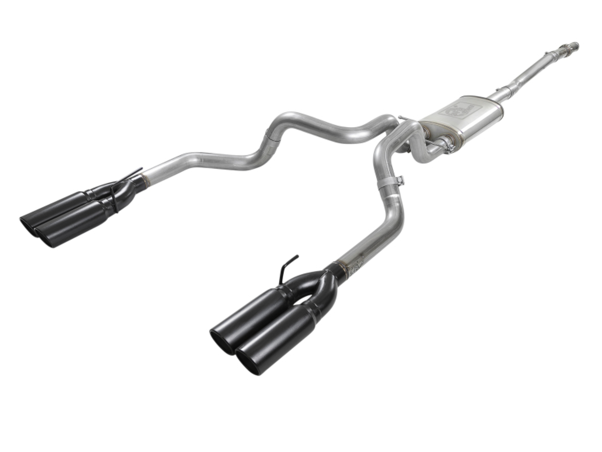 Picture of aFe Vulcan Series 3in 304 SS Exhaust Cat-Back w/ Black Tips 2019 GM Silverado/Sierra 1500 V8-5.3L