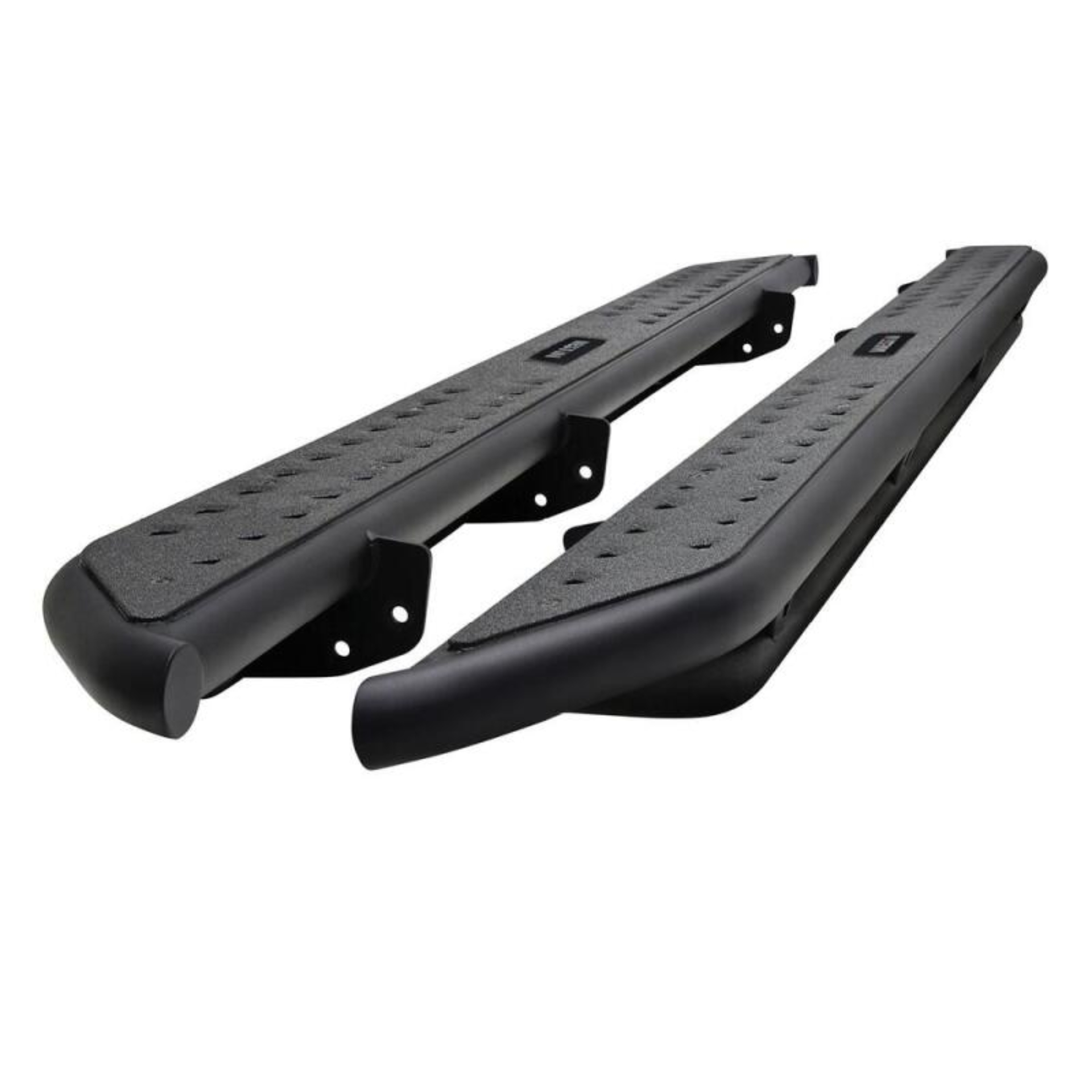 Picture of Westin 14-18 Chevrolet/GMC Silv/Seirra 1500 Double Cab Outlaw Nerf Step Bars - Textured Black
