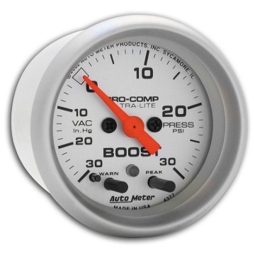 Picture of Autometer Ultra-Lite 52mm 30 PSI Electronic Boost Gauge