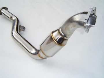 Picture of Invidia 02-07 WRX/STi Polished Divorced Waste Gate Downpipe with High Flow Cat