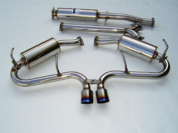 Picture of Invidia 03-04 Mini Cooper S 60mm (80mm tip) Titanium Tip Cat-back Exhaust *OVERSIZE SHIPPING*