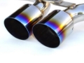 Picture of Invidia 03-04 Mini Cooper S 60mm (80mm tip) Titanium Tip Cat-back Exhaust *OVERSIZE SHIPPING*