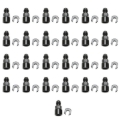 Picture of Russell Performance Adapter -6 AN Male to 5/16in Quick Disconnect Female Screw - Black (Bulk Pkg 25)
