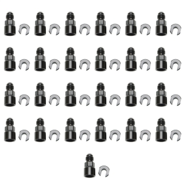 Picture of Russell Performance Adapter -6 AN Male to 5/16in Quick Disconnect Female Screw - Black (Bulk Pkg 25)