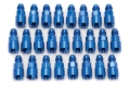 Picture of 6AN Male x -16' SAE Quick-Disconnect Female Threaded Cap Fitting, Blue - 25 Pack