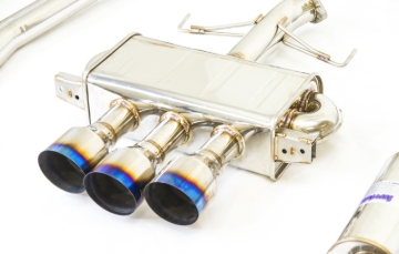 Picture of Invidia 17-19 Honda Civic Type R Q300 Triple Titanium Tip Cat-back Exhaust