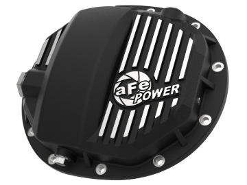 Picture of aFe Power Pro Series AAM 9.5/9.76 Rear Diff Cover Black w/Mach Fins 14-19 GM Silverado/Sierra 1500