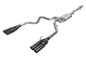 Picture of aFe Vulcan Series 4-3in 304SS Exhaust Cat-Back w/ Blk Tips 2019 GM Silverado/Sierra 1500 V8-6.2L