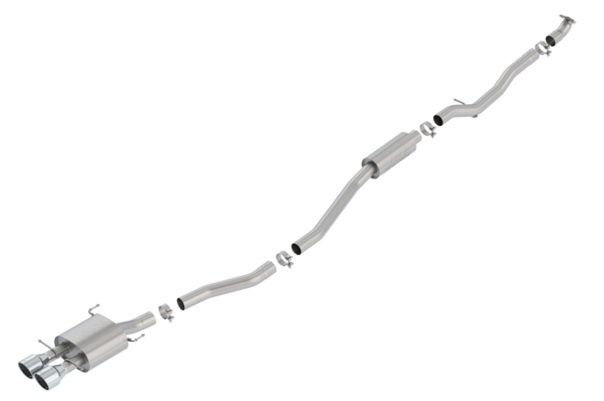 Picture of Borla 17-19 Honda Civic SI 1.5L Turbo MT S-Type 2.75in Cat-Back Exhaust
