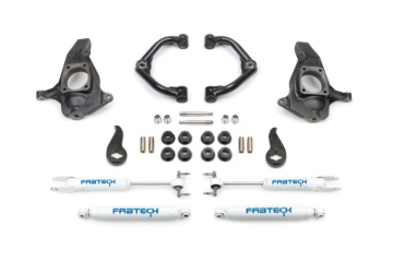 Picture of Fabtech 11-19 GM C/K2500HD/3500HD 4in Ultimate System w/Uniball UCA & Perf. Shocks