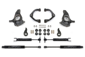 Picture of Fabtech 11-19 GM C/K2500HD/3500HD 4in Ultimate System w/Uniball UCA & Stealth Shocks